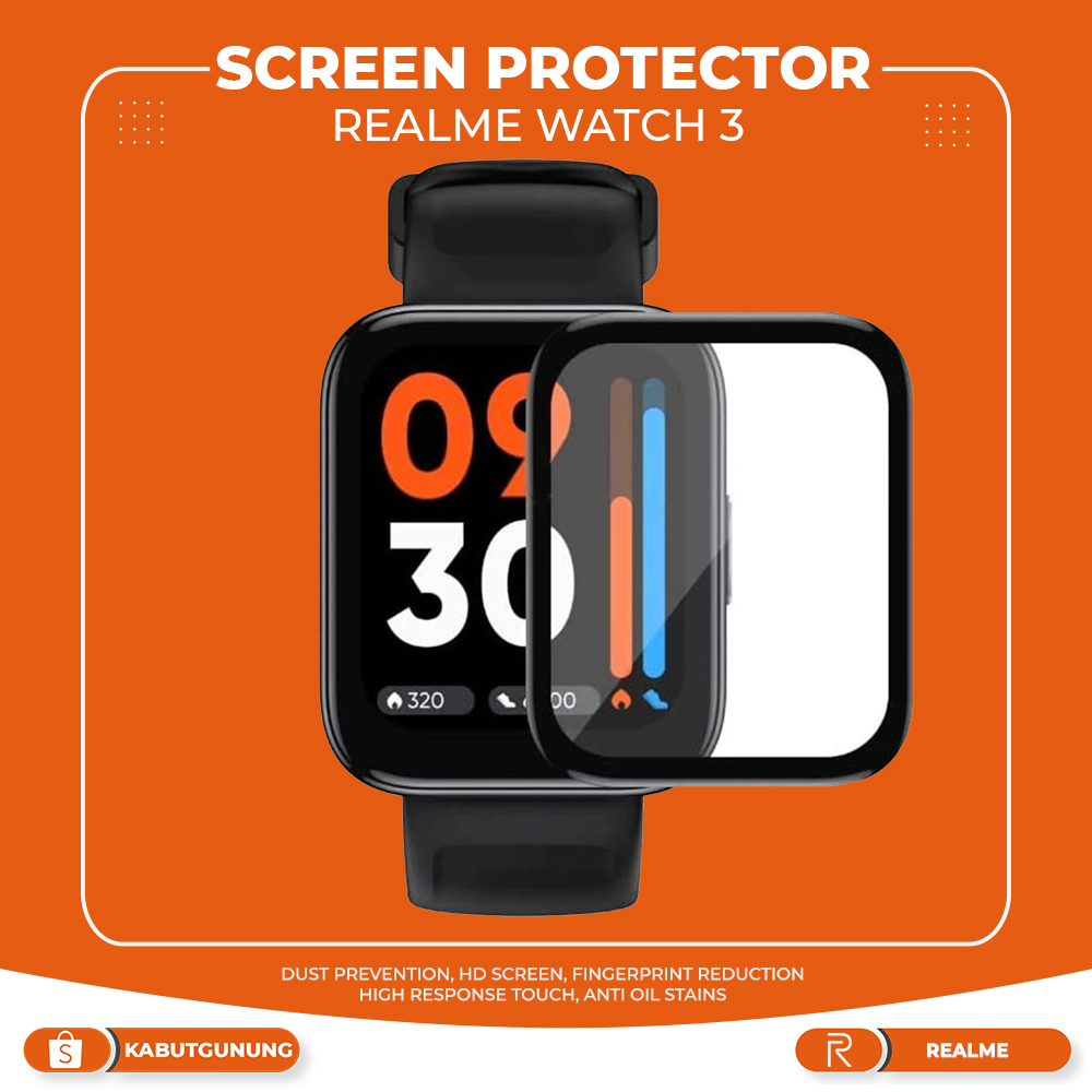 Anti Gores Full Cover Screen Protector For Realme Watch 3