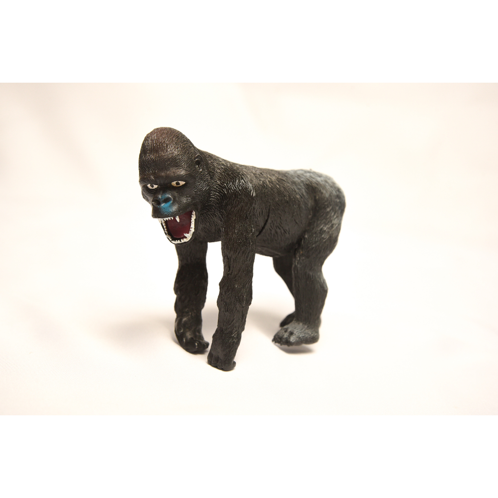 Figurine Mainan Hewan Karet Gorila Koleksi Anak Wild Animal
