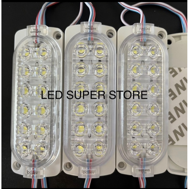 [50pc] LED Modul Ultrasonic 12 Mata Type 10438 24V | Module 12LED 24 Volt