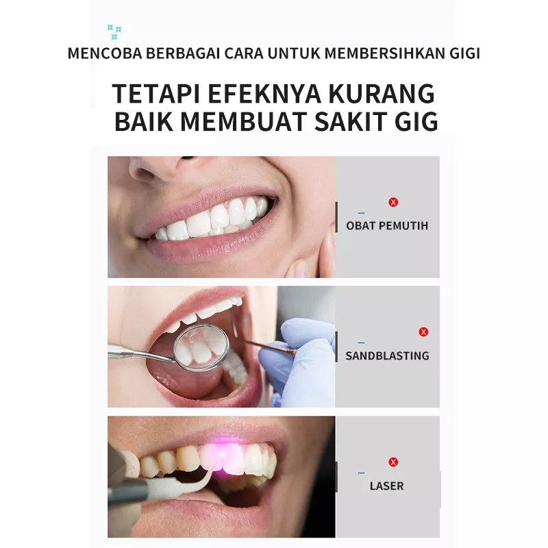 SADOER Teeth Whitening Powder Pemutih Gigi Pasta Gigi Sikat Menghilangkan Noda Pemutih Gigi Bubuk Mutiara Putih 50g