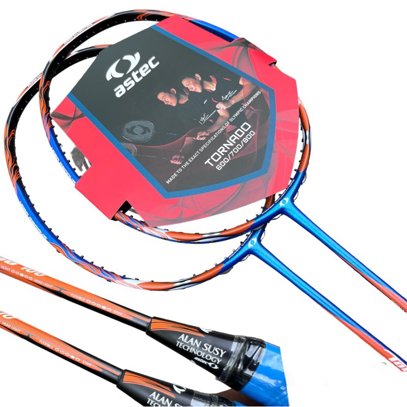 RAKET BADMINTON ASTEC TORNADO 700 BLUE/ORANGE