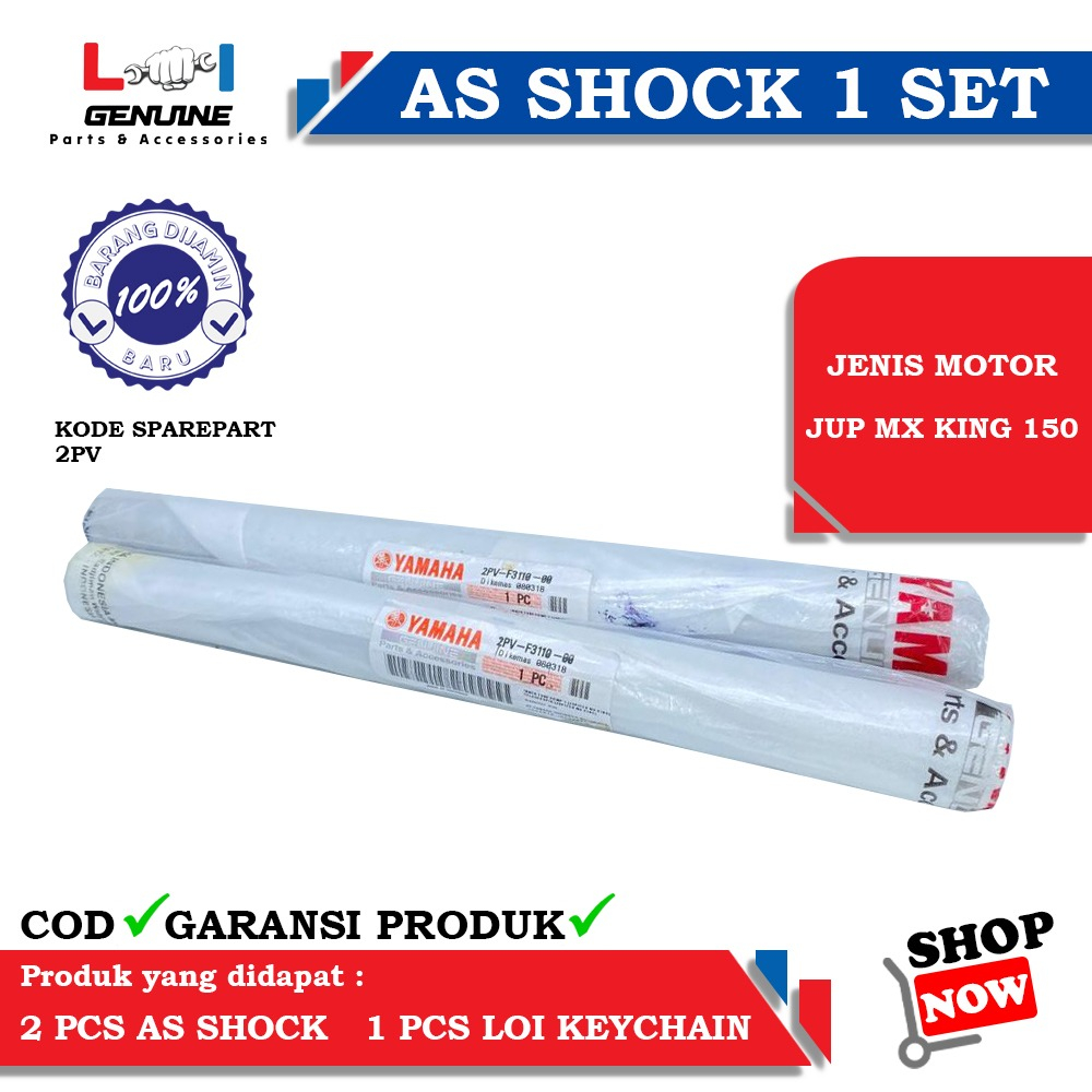 -LOI- AS SHOCK SET YAMAHA 2PV ORIGINAL JUPITER MX KING 150