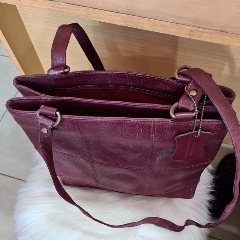 TAS KULIT ASLI CUIR* MAROON AUTH