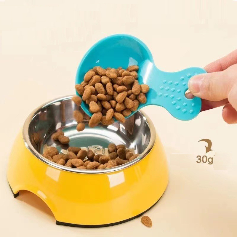 Sendok Makanan Hewan Peliharaan Anjing Kucing  Sekop Sendok Makan Plastik Premium