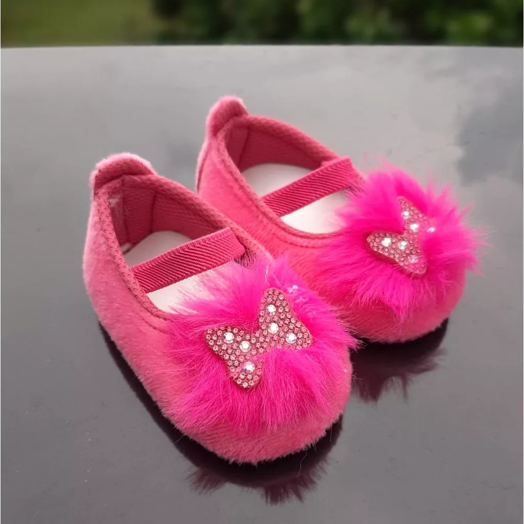 Sepatu Bayi Perempuan 0 12 Bulan Prewalker Murah Anti Slip Anak Balita Cewek Newbron Lucu Baby Shoes Girl Terbaru QUEEN