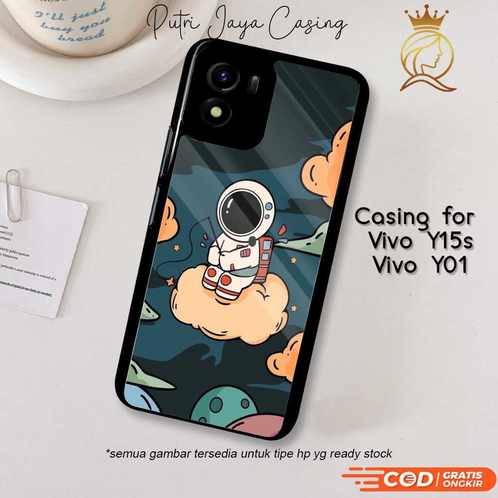 Case Hp Vivo Y15s Y01 Casing Vivo Y15s Y01 Motif ASTROCUTE Casing Terbaru Case Karakter Lucu Casing 