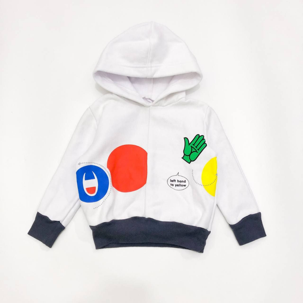 HOODIE CHAMPION ANAK-ANAK UMUR 1-3 TAHUN PUTIH ORIGINAL UNISEX