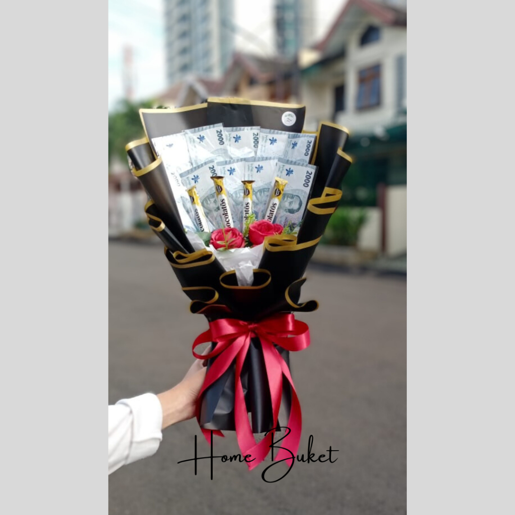 

Buket wisuda/Ulang Tahun Buket bunga Money Bouquet