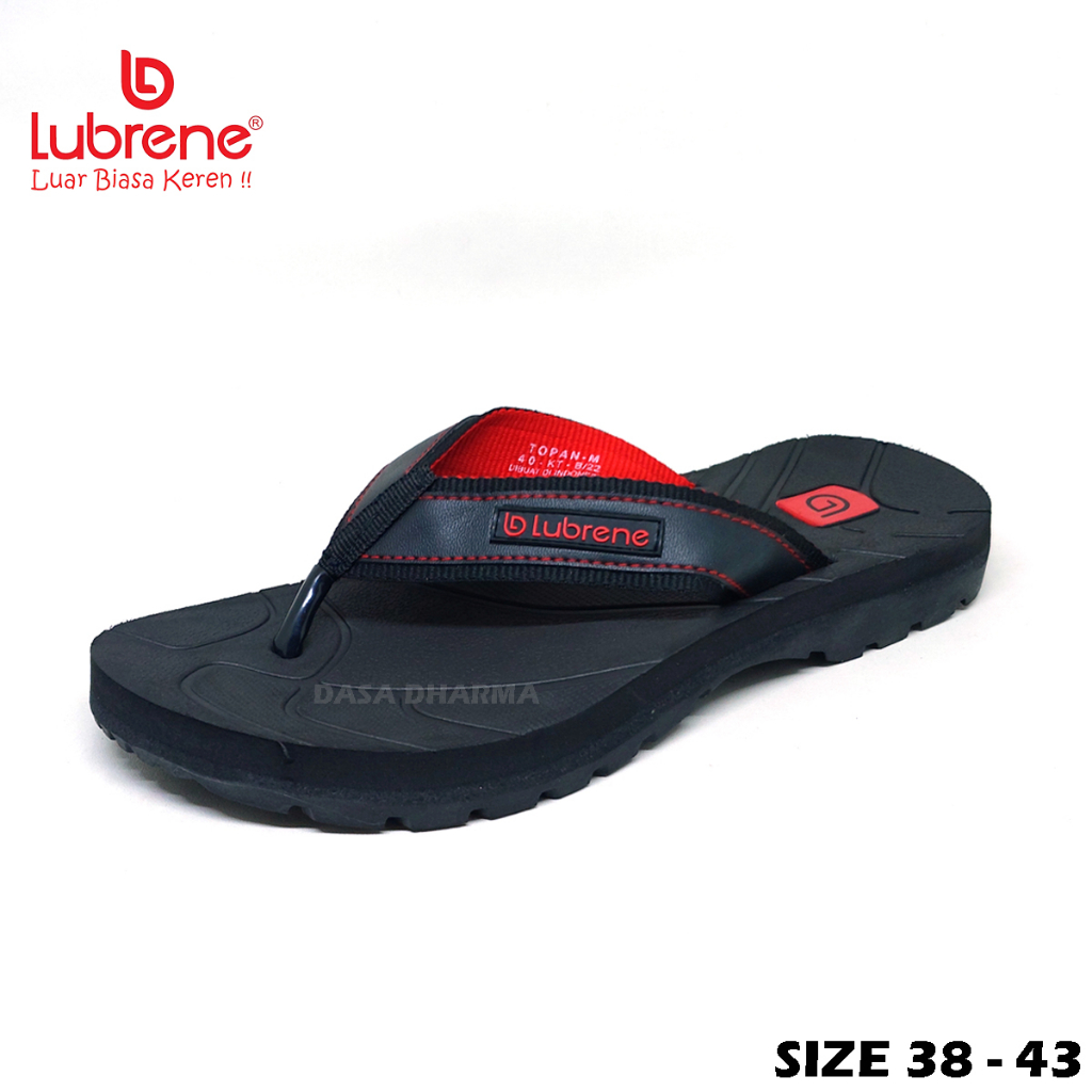 Sandal Lubrene Topan M Jepit Pria Size 38 - 43