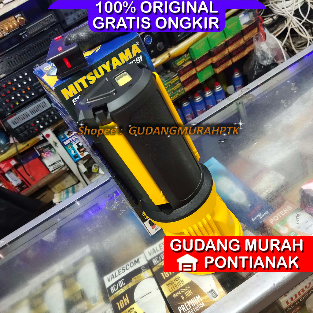 Senter TURBO TERANG NYA Multifungsi Lampu Emergency LED 50 Watt Mitsuyama MS-1226 50W SUPER TERANG PREMIUM CLASS