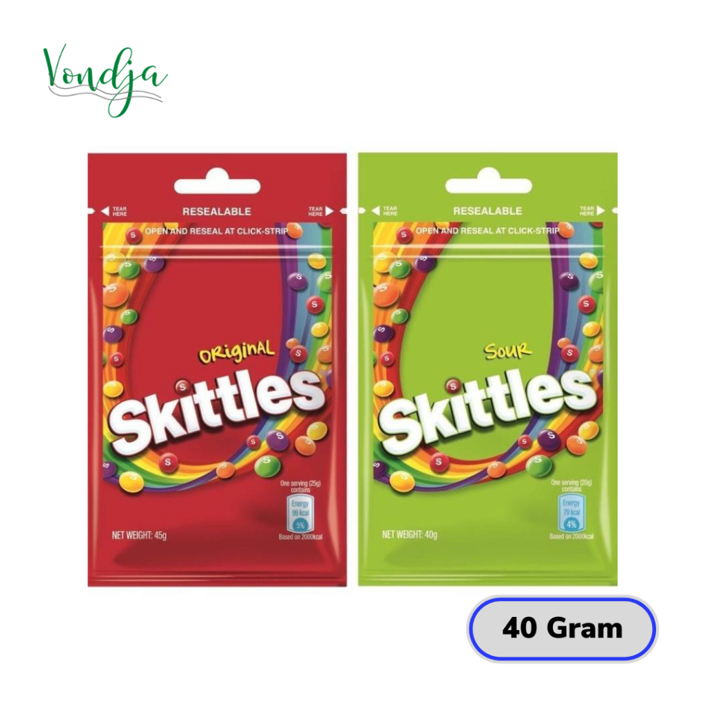 Permen Skittles Sour Candy 40 gram Permen Import