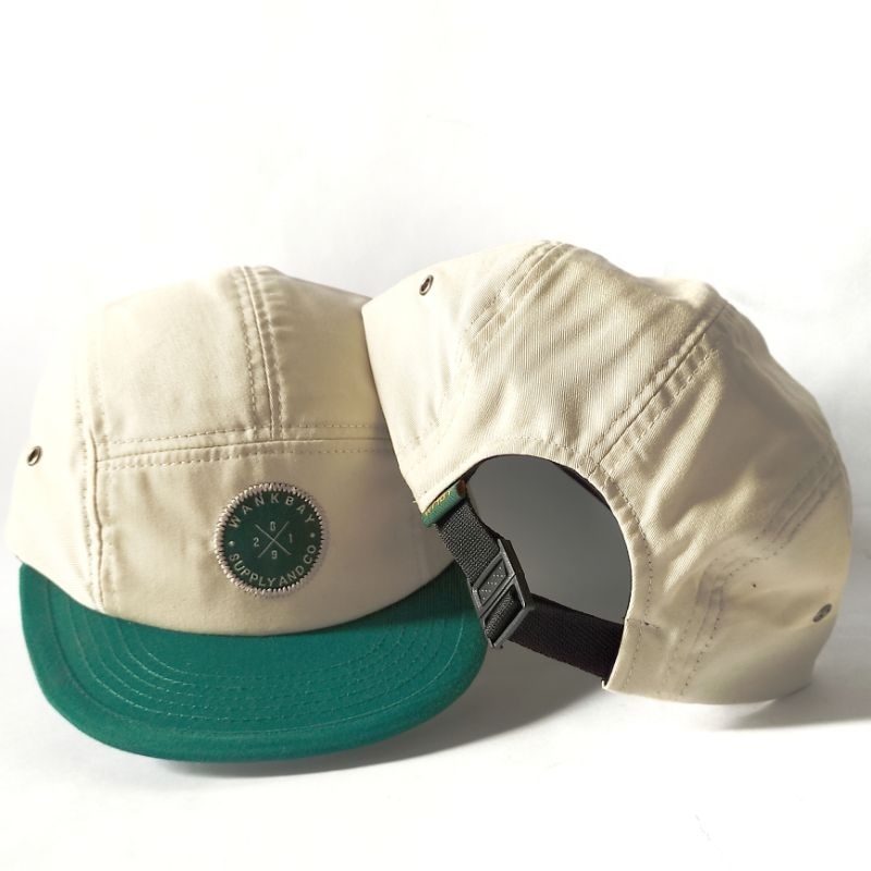 Topi 5 panel Visor pendek - Topi Panel Distro Wankbay