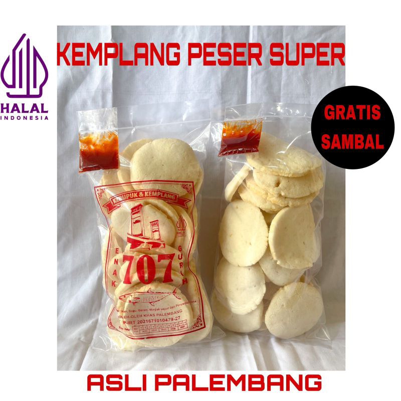 

KEMPLANG PESER SUPER 707/KERUPUK IKAN TENGGIRI (kualitas no.1)/OLEH-OLEH PALEMBANG