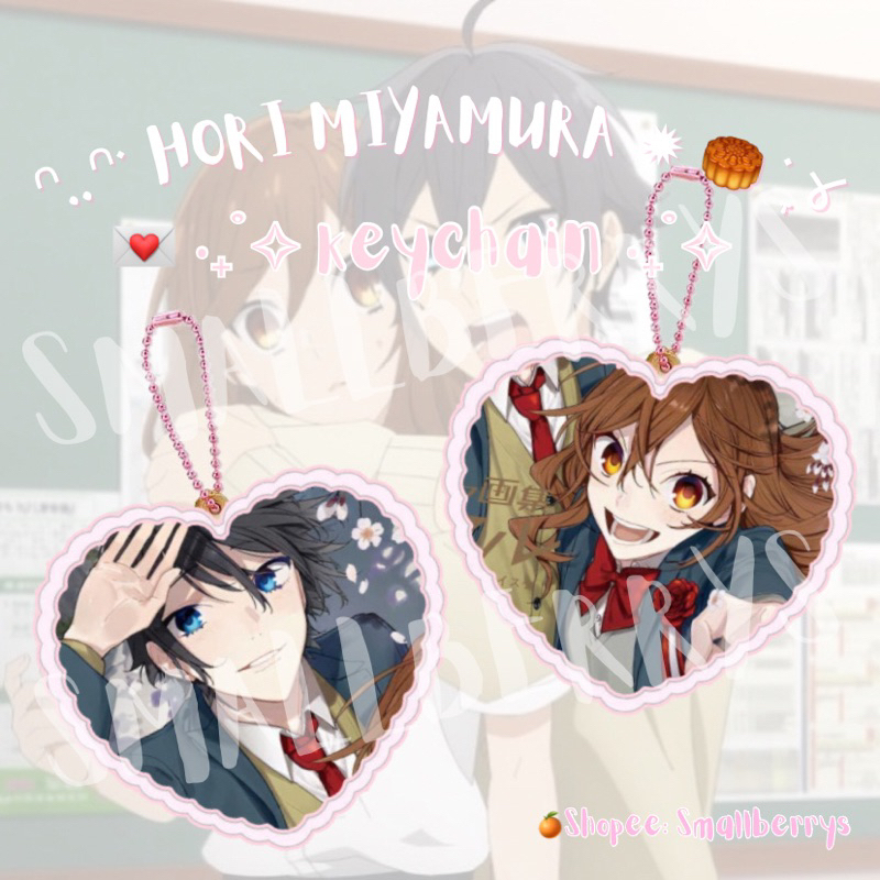 Horimiya hori miyamura couple keychain