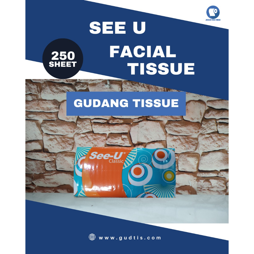 Tisu SEE U 250 sheet 2 ply murah - harga 1 pcs