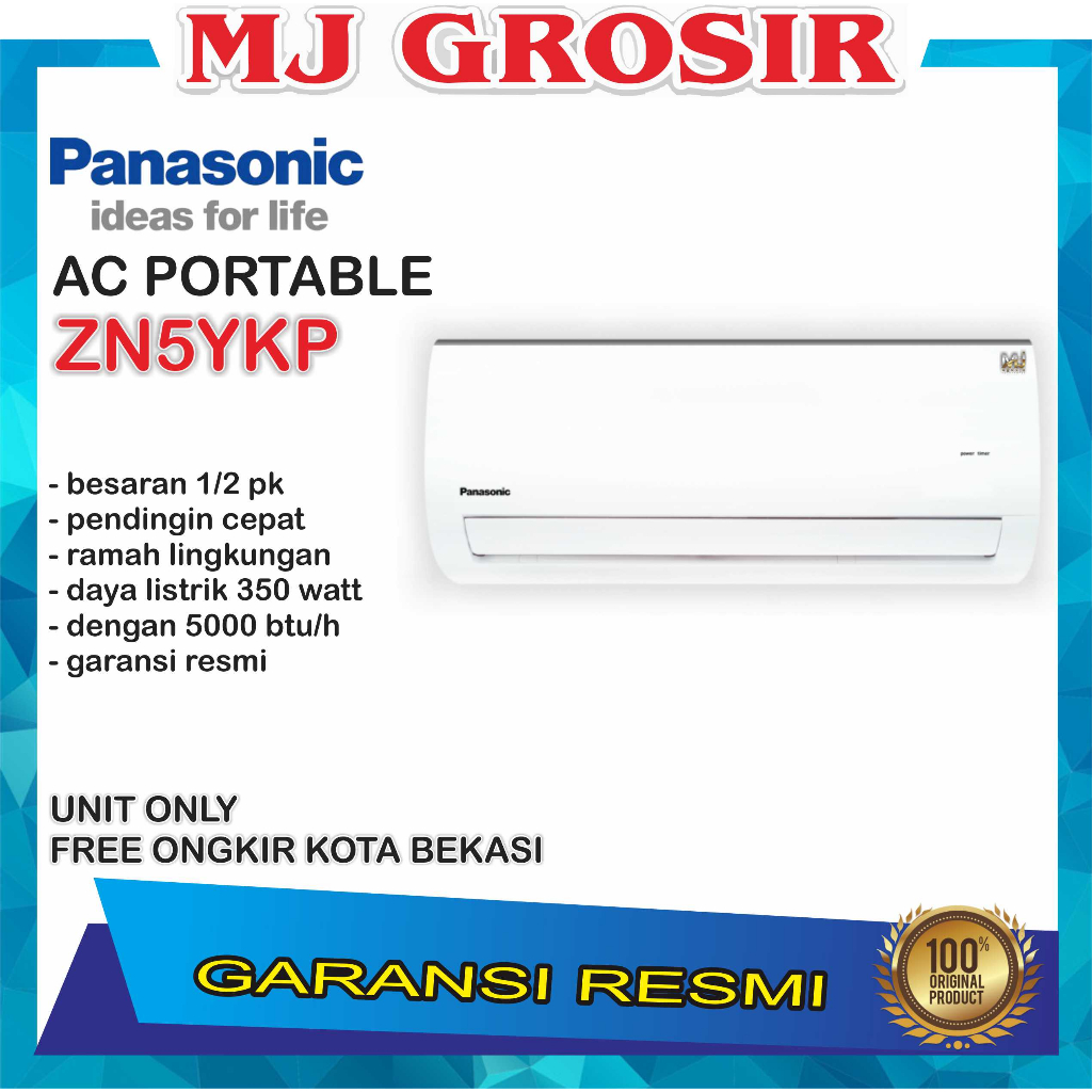 PANASONIC AC ZN 5 YKP 5YKP 0.5PK 1/2 PK R32 STANDARD UNIT ONLY