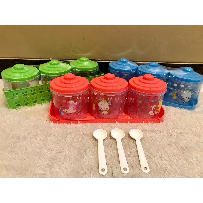 TEMPAT BUMBU DENISA TEMPAT BUMBU SET 3 SEKAT PLASTIK