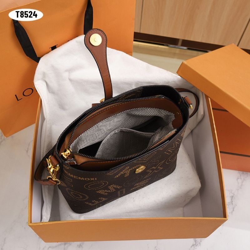 [IMPORT] T8524 - TAS SELEMPANG WANITA FASHION IMPORT - DAPAT 2 TALI - 76BAGSTORE