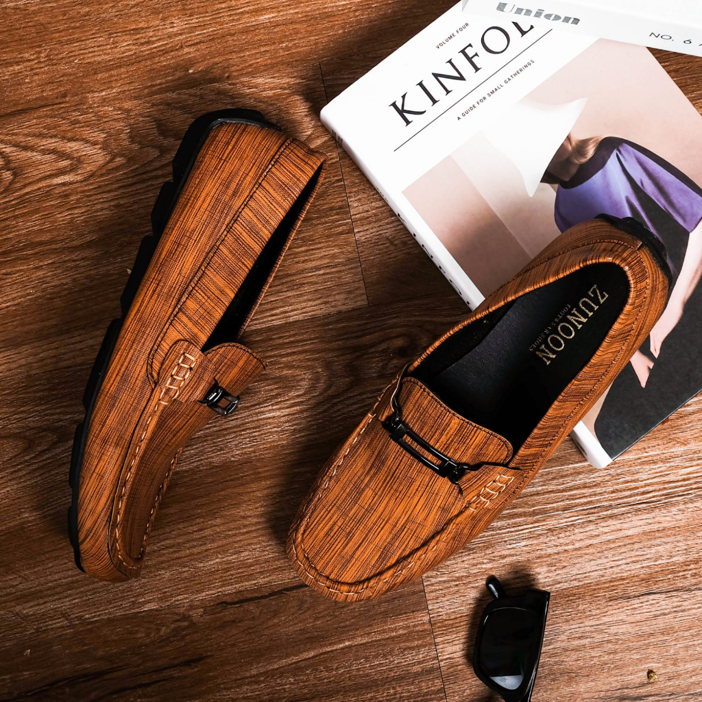SEPATU PRIA SLIP ON MULES FORMAL MOKASIN &amp; LOAFER MOTIF