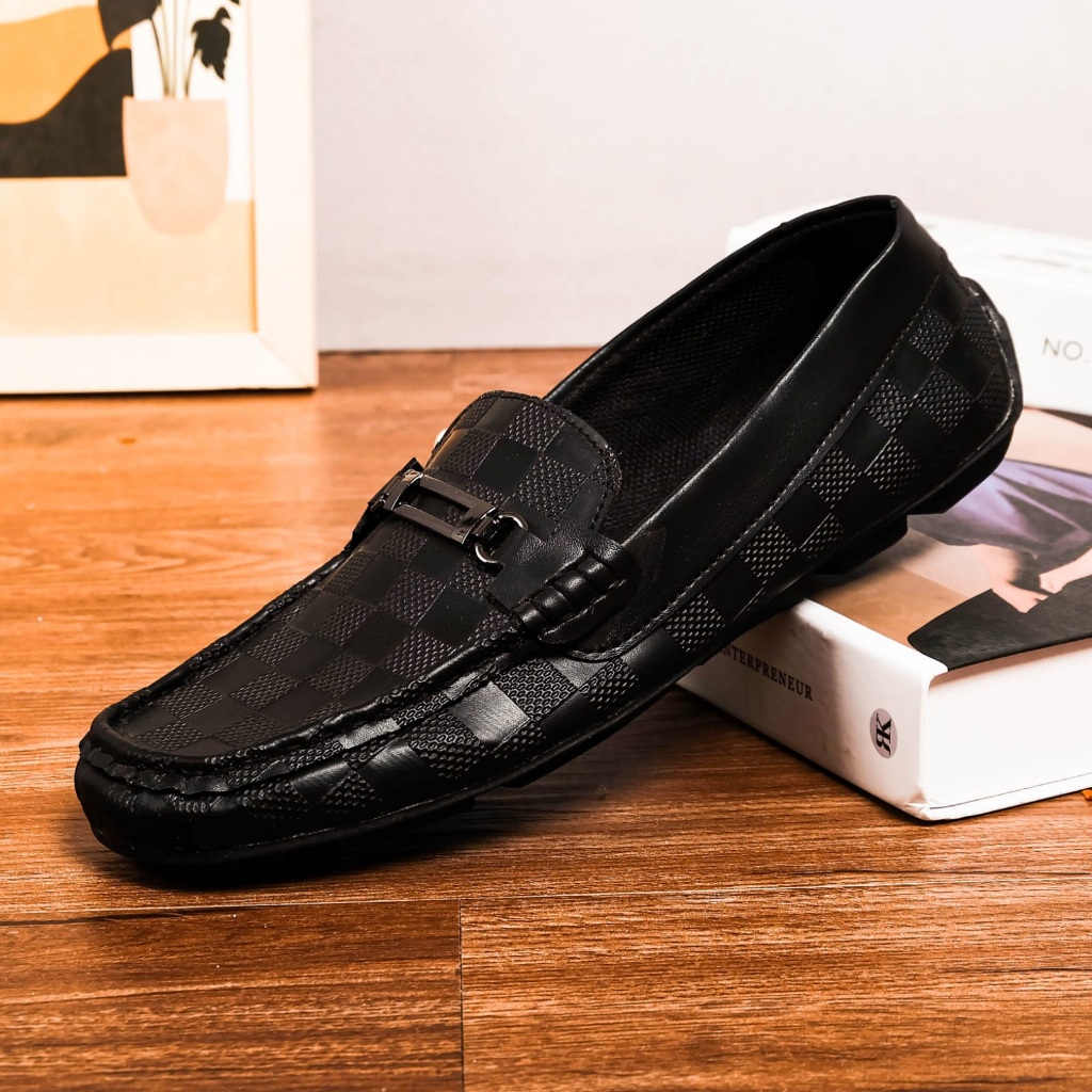 SEPATU PRIA SLIP ON MULES FORMAL LOAFERS MOTIF SEPATU ZUNOON SLIP ON