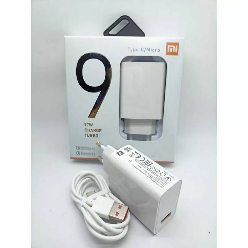 ORI Charger Xiaomi 27W Original Flash charging Support Semua hp Type C Micro