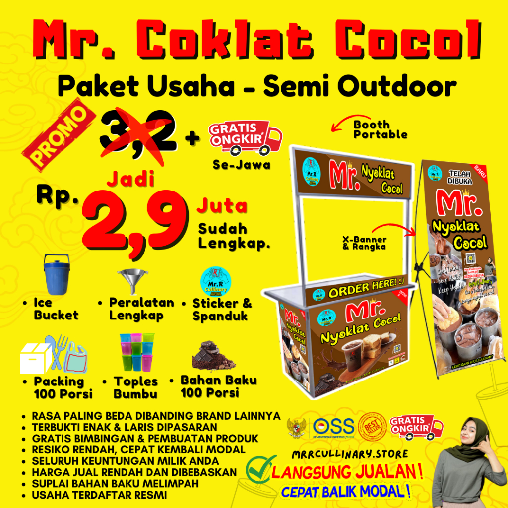 

VIRAL Paket usaha NYOKLAT COCOL || Kemitraan paket usaha Mr.R Cullinary