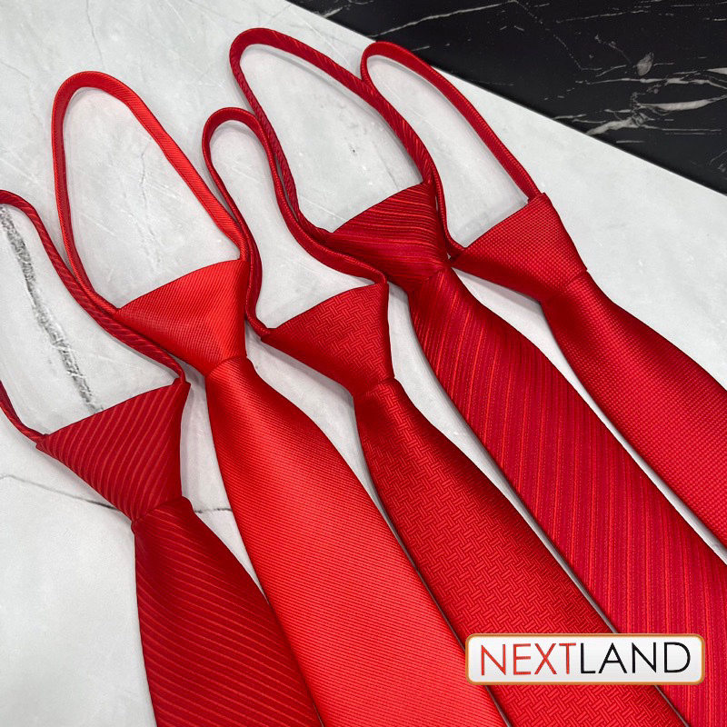 NEXTLAND dasi pria INSTANT langsung pakai dasi merah