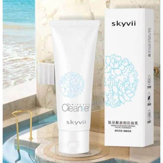 OliveShop ❤️ SKYVII AMINO ACID - Sabun Cuci Muka Whitening Facial Wash Cleanser - Sabun Muka Glowing Pria Wanita Anti Aging