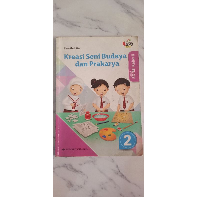 

buku preloved (pernah dipakai) Kreasi Seni Budaya dan Prakarya kelas 2 SD penerbit Erlangga