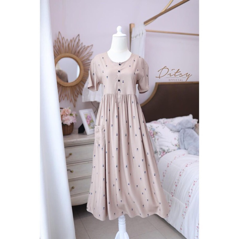 DITSY NIGHTDRESS/DITSY VINTAGE/DITSY SUMMER/DASTER DITSY/DASTER KEKINIAN/DASTER CANTIK/DASTER PREMIU