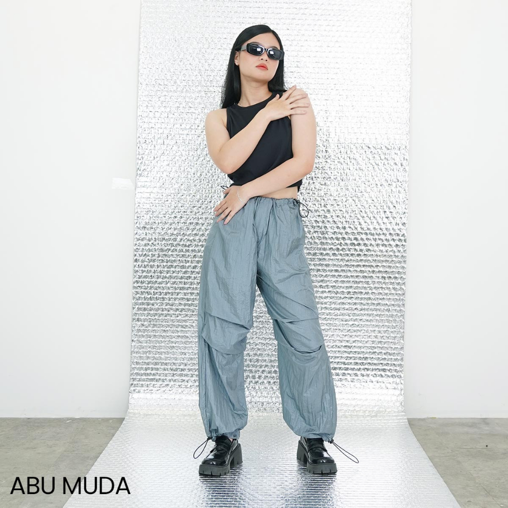 Cargo Pants Crinkle Fumi Celana Panjang Wanita