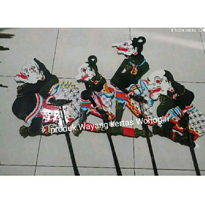 aket murah PUNOKAWAN/Punakawan wayang Kulit kertas mainan