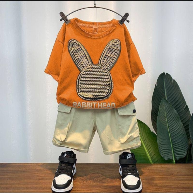 Setelan anak motif rabbit terbaru usia 1 sampai 5 tahun baju anak pakaian anak setelan anak