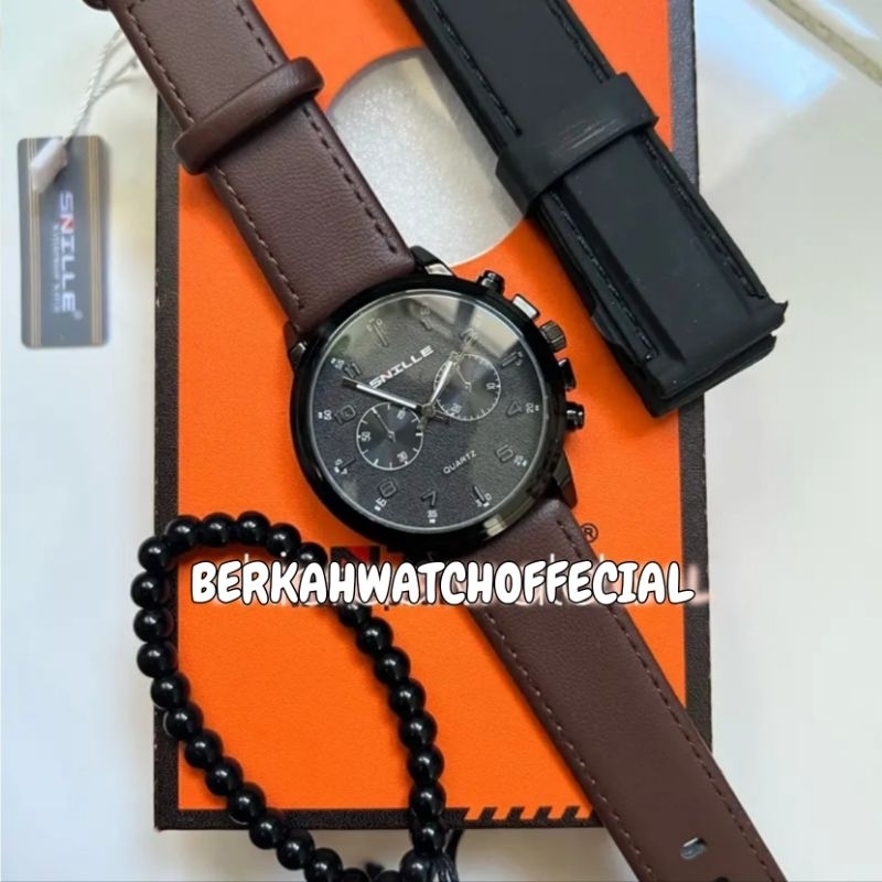 COD✅Jam Tangan Pria Original SNILLE N1028 Full seet Free Box &amp; Baterai