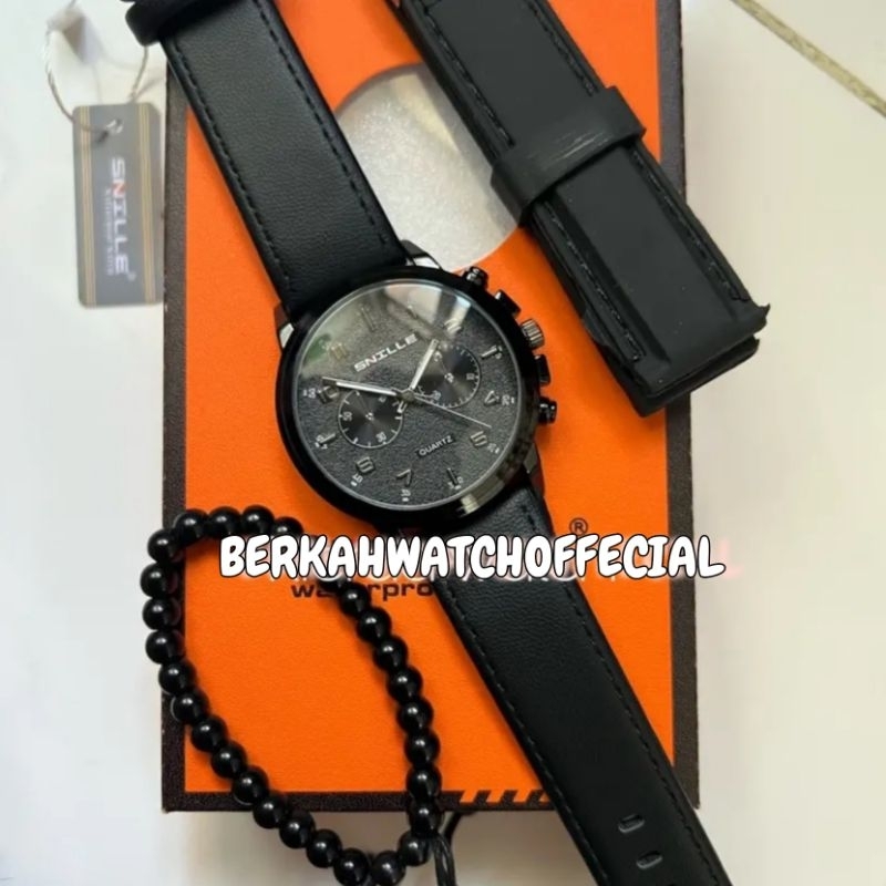 COD✅Jam Tangan Pria Original SNILLE N1028 Full seet Free Box &amp; Baterai