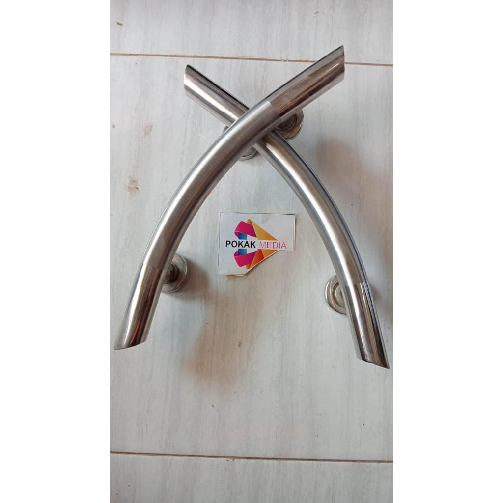 handle pintu rumah kupu tarung 31 cm tarikan pintu sabit gagang pintu bulat kunci pintu stainles cem