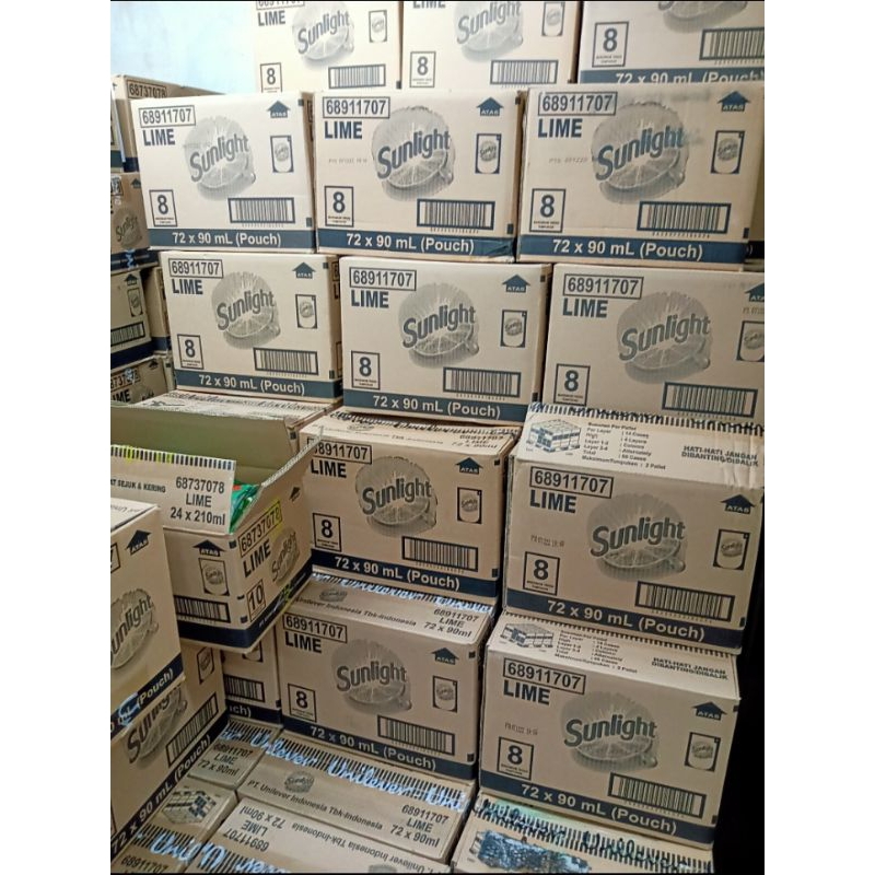 (Grosir) Sunlight 2000an 1dus / isi 72pcs jeruk nipis dan strawberry