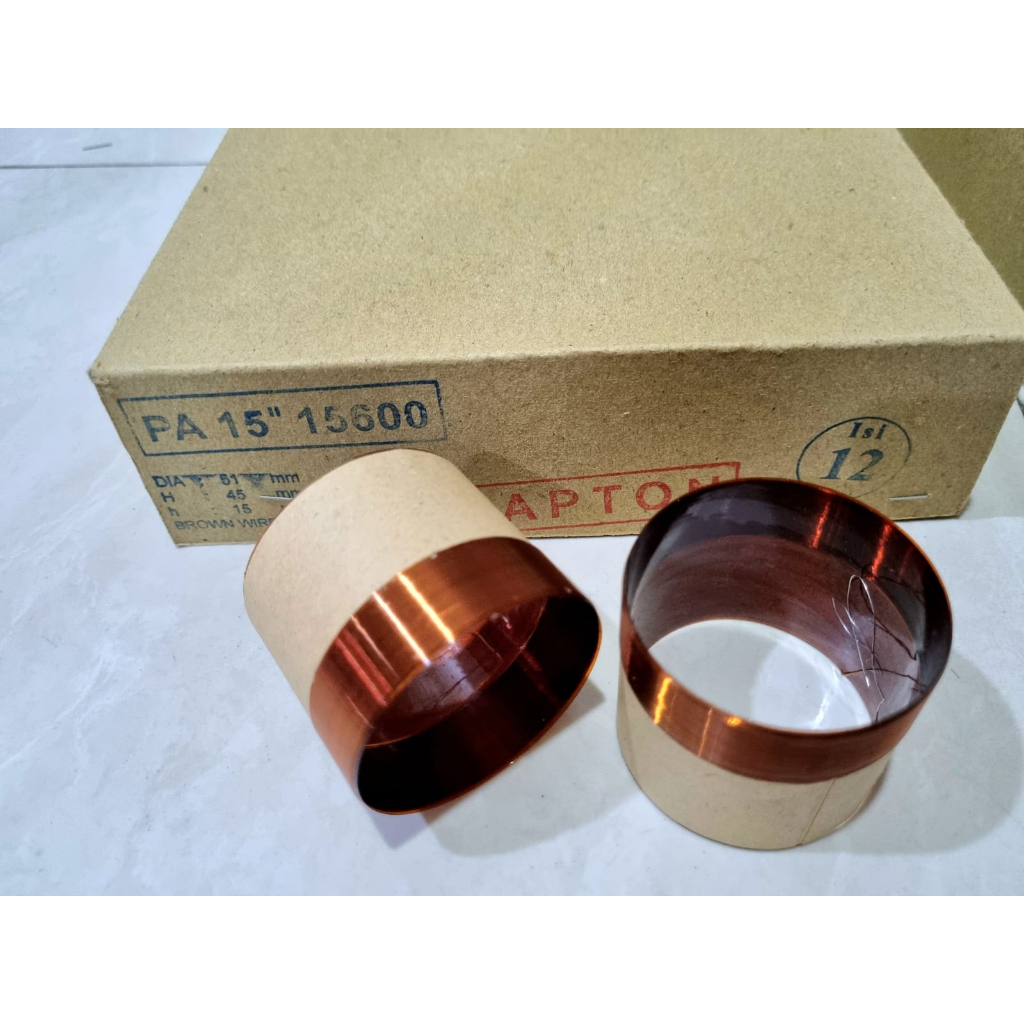 Spool voice coil spul speaker 15 inch PA 15600 Capton