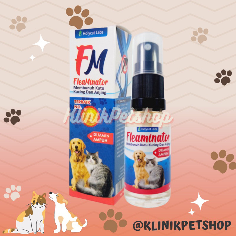 FLEAMINATOR - Obat Spray Kucing Anjing Pembasmi Anti Kutu Ampuh