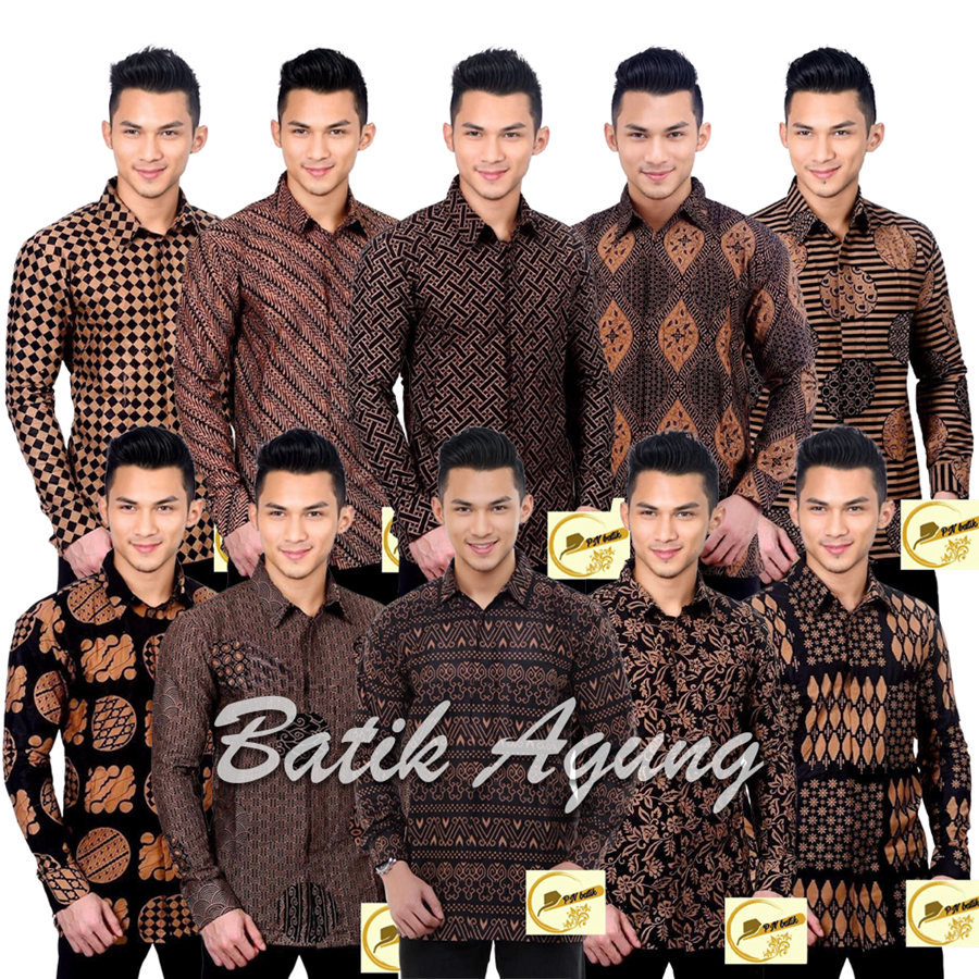 Pakaian Batik Pria Lengan Panjang Modern Premium / Baju Batik Pria Motif Sogan Lawasan Terbaru 2022