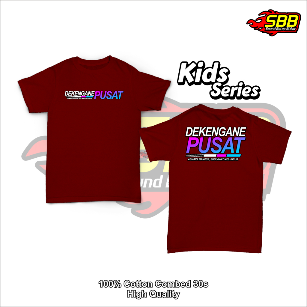 Baju Kaos Anak Viral Dekengan Pusat Katun Combed Distro Soundbalapblitar