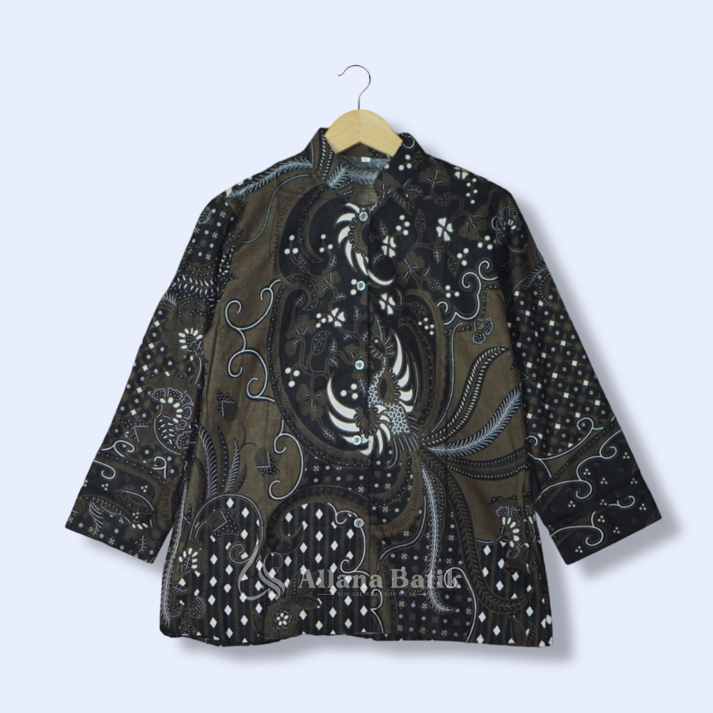 BAJU BATIK WANITA MODERN MONALISA GENES M,L,XL asli PEKALONGAN