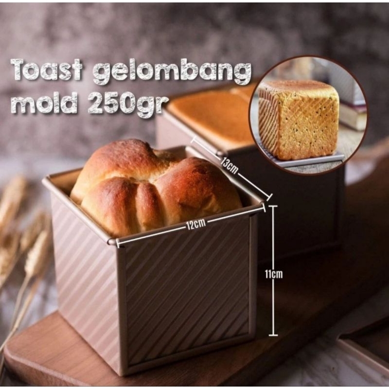 Loyang roti toast gelombanb mold ukuran kecil