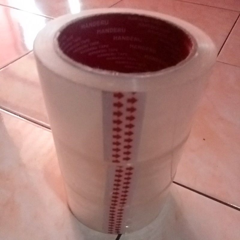 

Lakban putih bening 2 mm,UK 100 yard