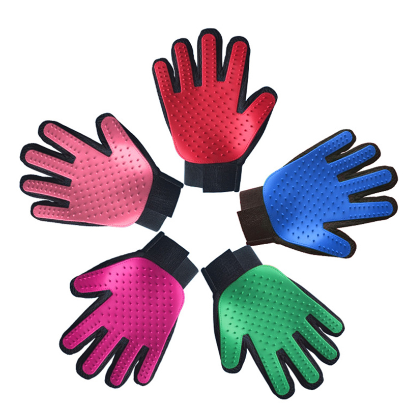 MMM Sisir Sarung Tangan Bulu Kucing Silicone Pet Glove Sisir Bulu Kucing Anjing Hewan Peliharaan Brush Grooming Press Sikat Pembersih Bulu Rontok Pet Brush Sisir Bulu Hewan