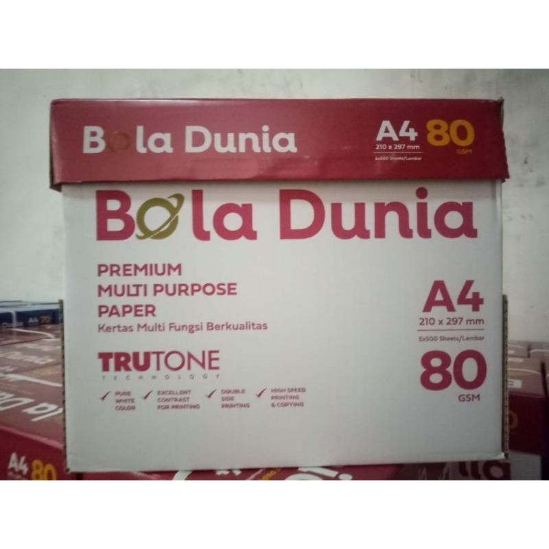 

Kertas A4 80 Gram Bola Dunia Perdus