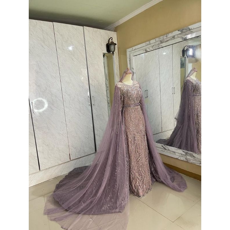 GAUN WEDDING SLIM  MEWAH  FULL PAYET BEREKOR /GAUN MODERN//GAUN BARBY MEWAH//GAUN PENGANTEN/DRES