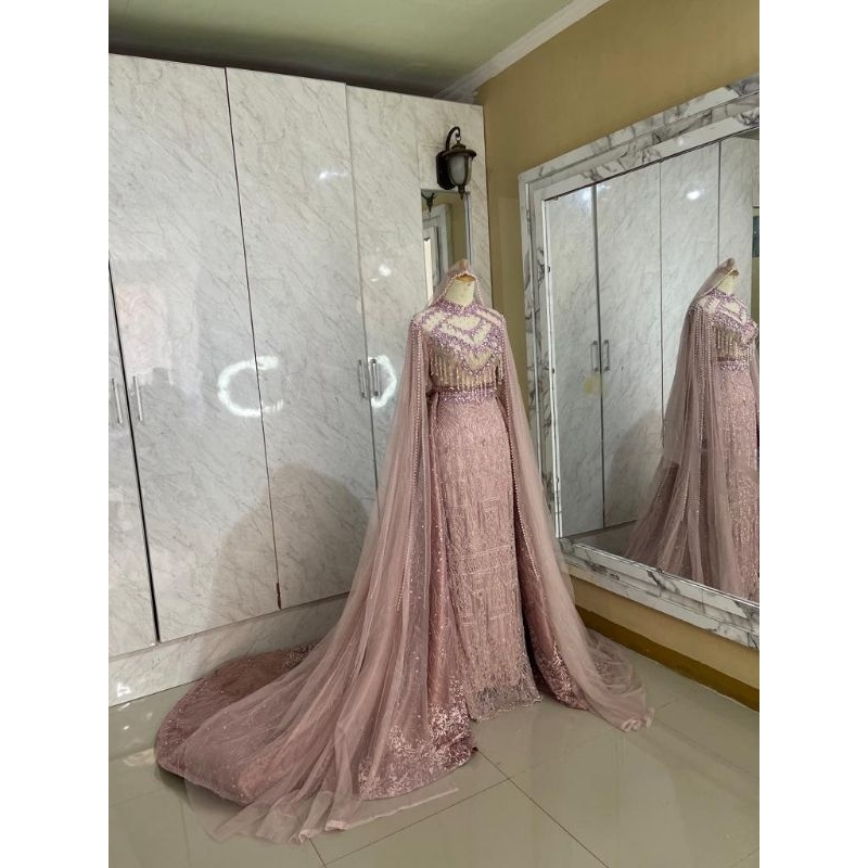 GAUN WEDDING SLIM  MEWAH  FULL PAYET BEREKOR /GAUN MODERN//GAUN BARBY MEWAH//GAUN PENGANTEN/DRES