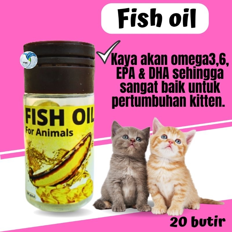 Minyak Ikan Vitamin Untuk Kucing Anjing burung Kelinci Shaestore15