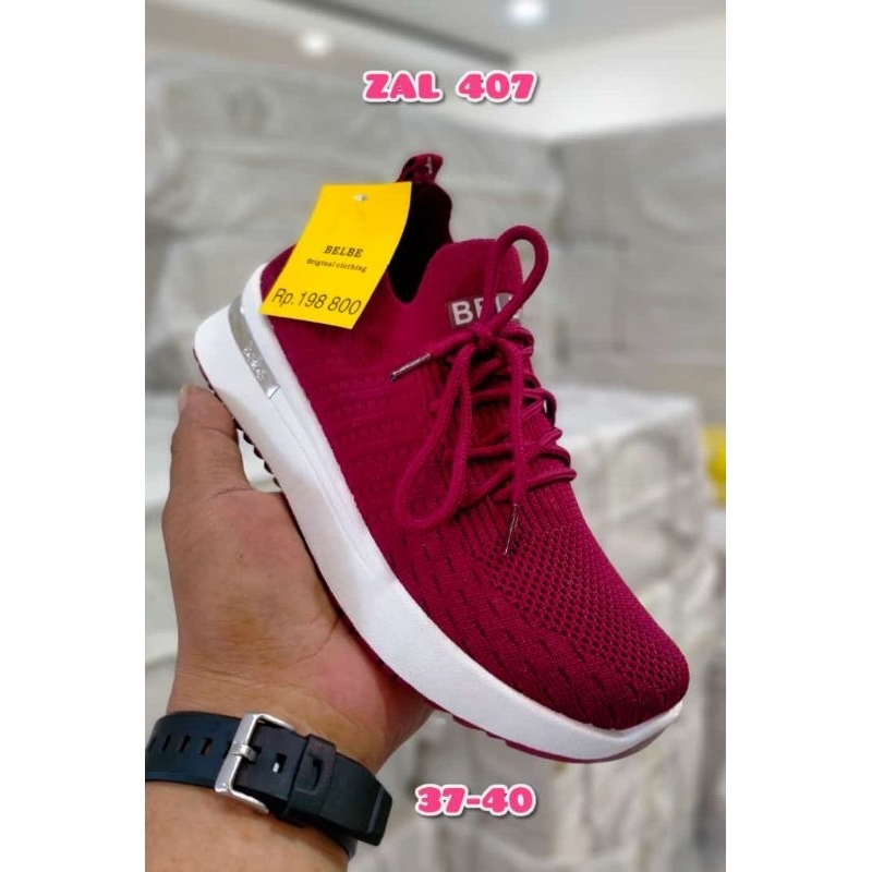 Sepatu rajut wanita import ori belbe terbaru kekinian 405